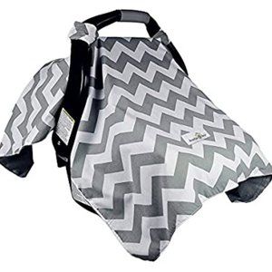 Bonafide Baby carseat cover gray minky